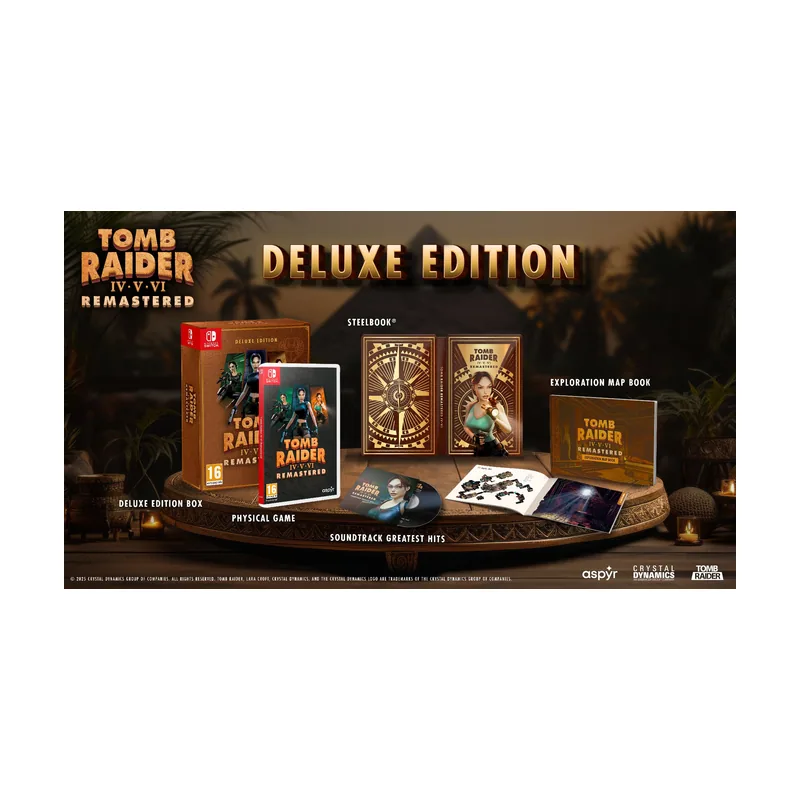 Tomb Raider IV-VI Remastered Starring Lara Croft Deluxe Edition Switch