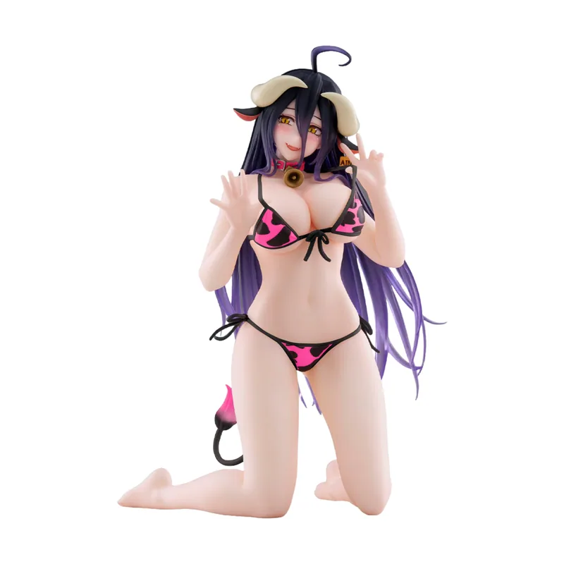 Taito Figura Albedo Overlord Cow-Print Swimsuit Ver. Desktop Cute