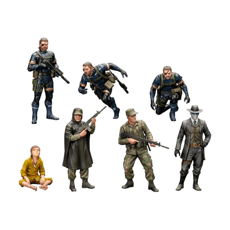 Kotobukiya Set 7 Minifiguras Model Kit Metal Gear Solid V Ground Zero 1/35