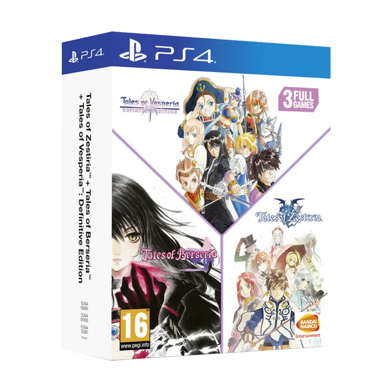 Namco Tales of Vesperia + Berseria + Zestiria Compilation