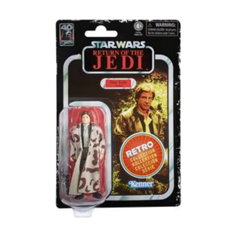 Hasbro Han Solo Endor Fig 9,5 cm Sw Return Of The Jedi Star Wars Retro F72765X2
