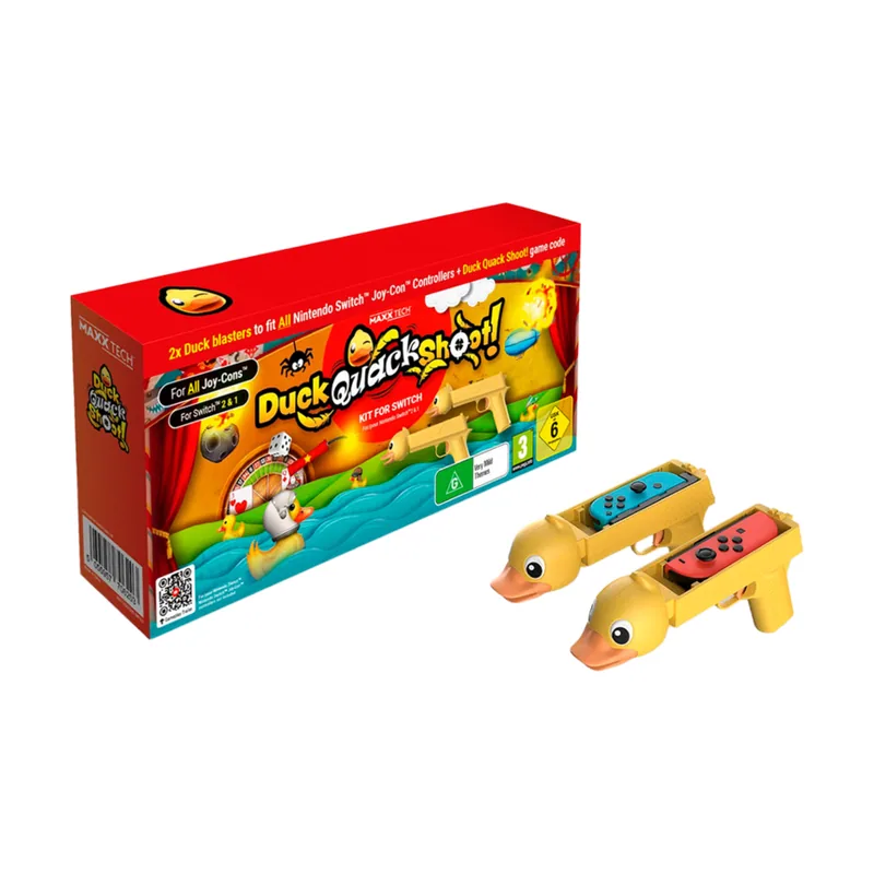 Maxx Tech Duck Quack Shoot 2 Gun Switch 2
