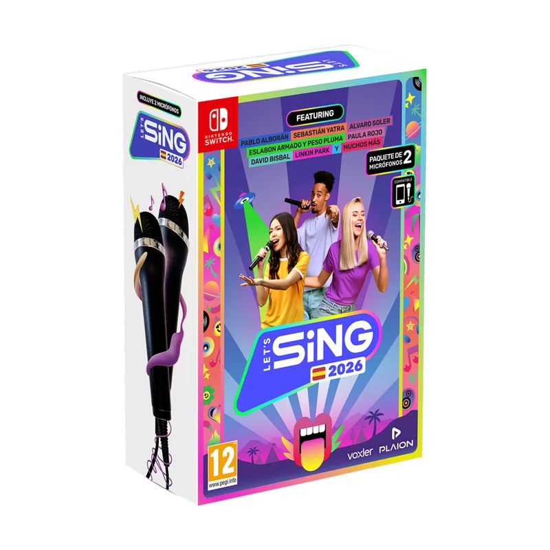 Plaion Lets Sing 2026 + 2 micros Switch