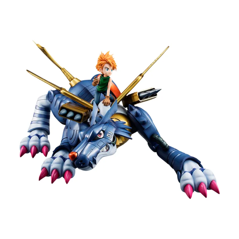 Megahouse Figura Ishida Yamato & Metal Garurumon Digimon Adventure G.E.M.