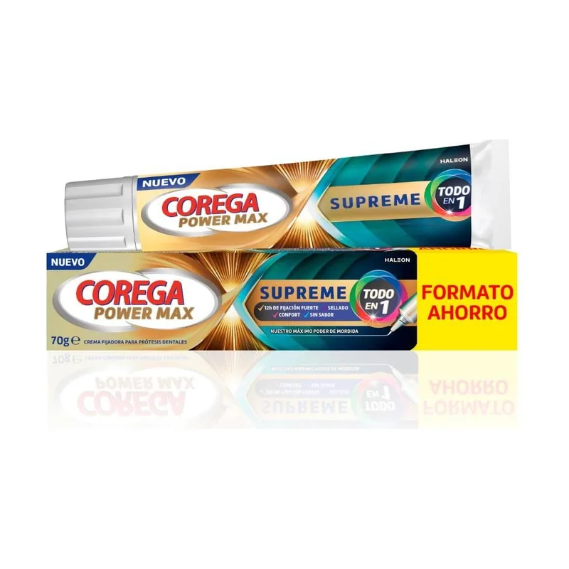 Corega Supreme Crema Fijadora Prótesis Dentales 70 g