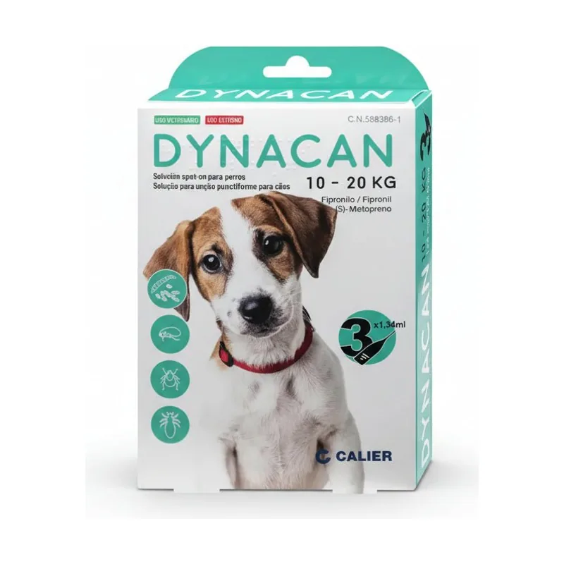 Calier Dynacan Perro 10-20 kg Antiparasitario Pipetas 3
