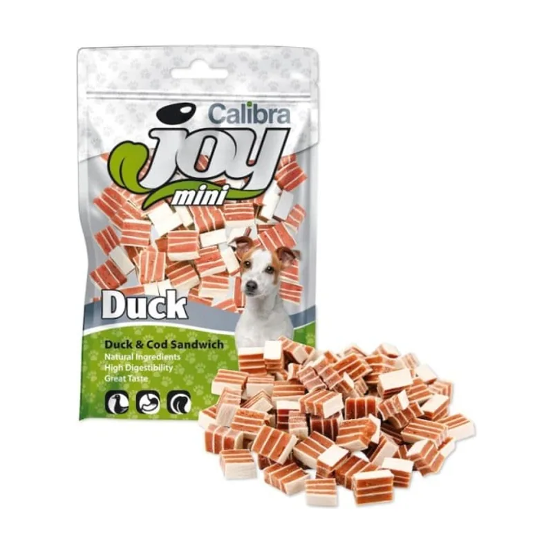 Calibra Joy Dog Mini Sandwich Bacalao Pato Snack 70g