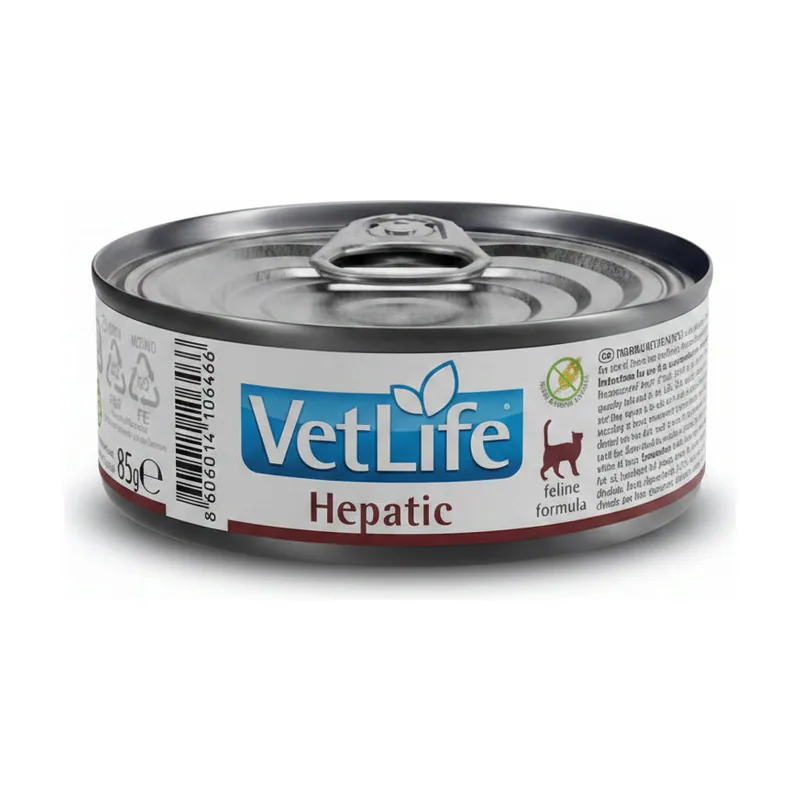 Farmina Vet Life Natural Diet Gato Hepático Lata 85g x 12 unidades