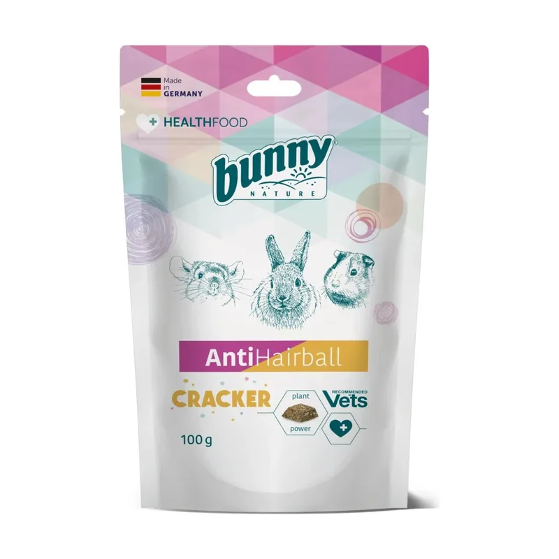 Bunny Antihairball Cracker Suplemento 5x100g