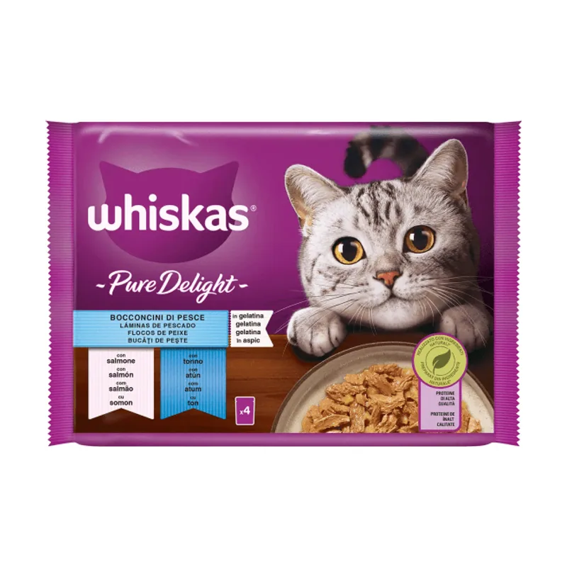 Whiskas Pure Delight Seleccion Pescado 13X4X85Gr