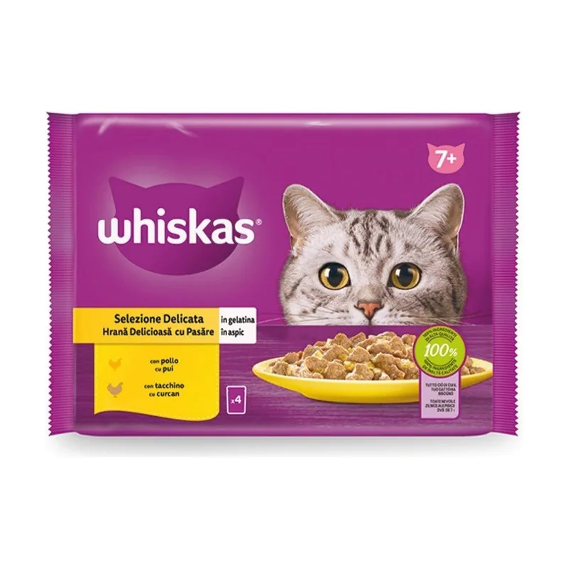 Whiskas +7 Selección Aves 13X4X85Gr