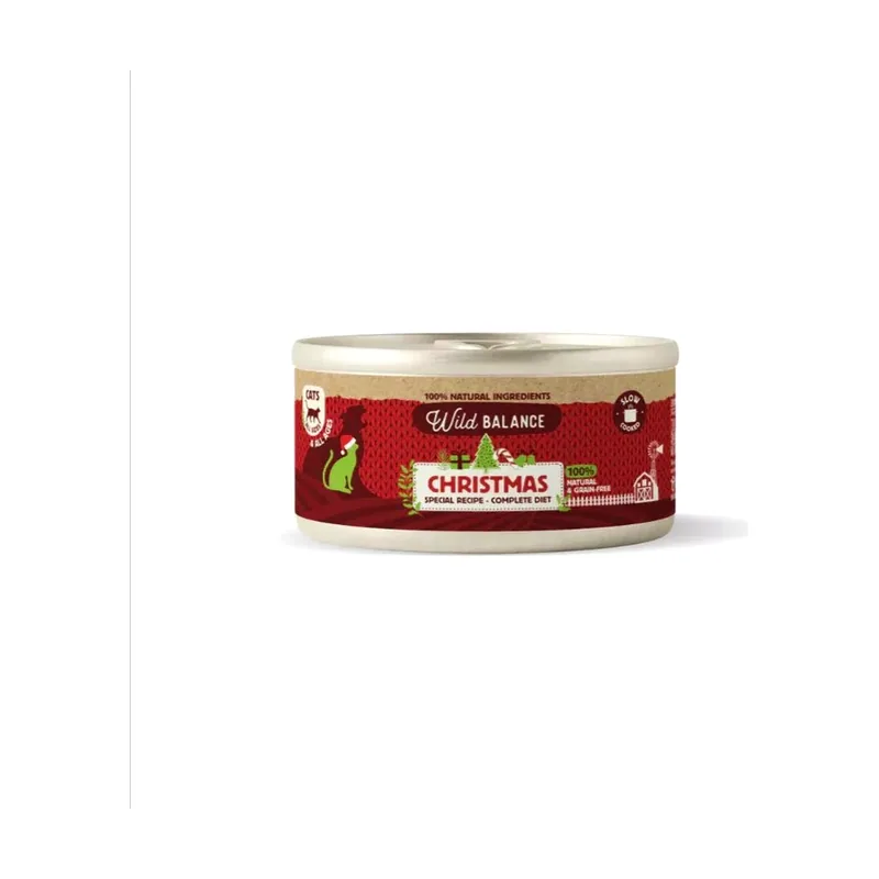 Wild Balance Receta de Navidad Lata Pollo Ternera y Pavo Perros