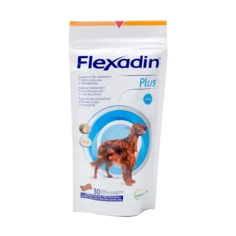 Vetoquinol Flexadin Plus Max +10 Kg Perros Med-Gdes 30 Comprimidos