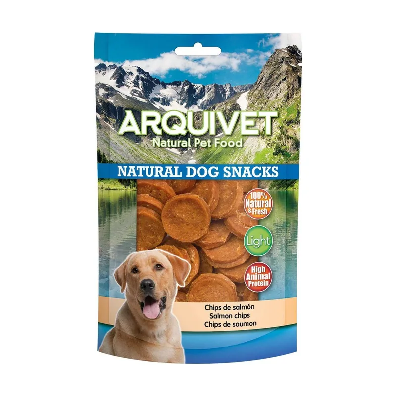 Arquivet Snack para Perros Chips de Salmón 100 g