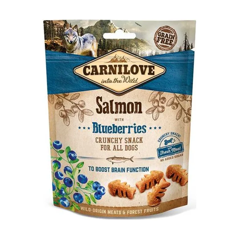Carnilove Canine Crunchy Snack Salmón Arándanos 6 x
