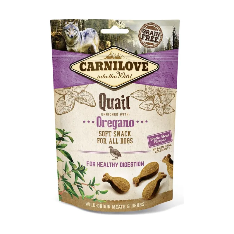 Carnilove Snacks Semi Húmedos Codorniz y Orégano 10