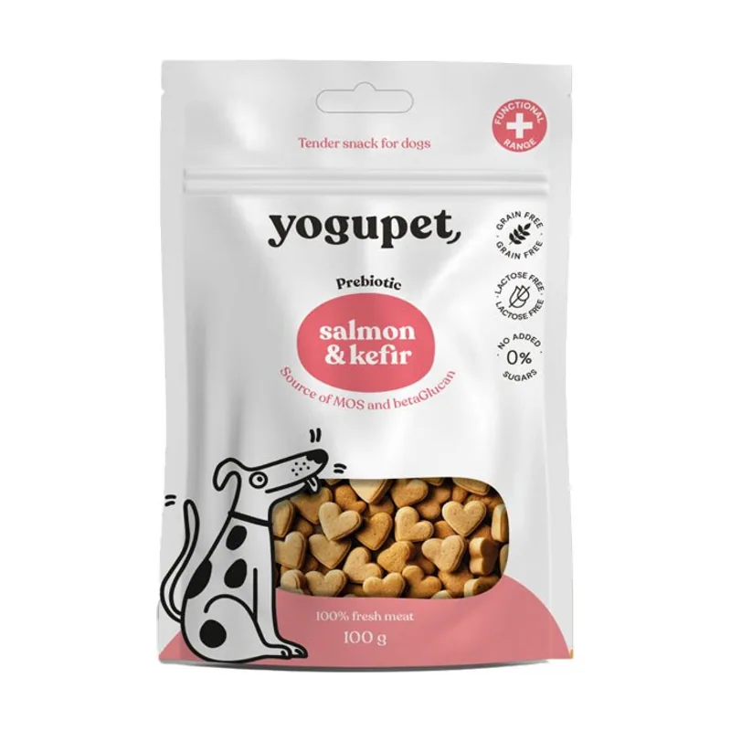 Yogupet Snack Semihúmedo Salmón y Kéfir 10