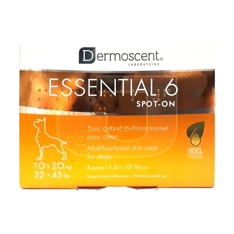 Dermoscent Essential 6 Tratamiento Spot-On Perros 4 pipetas