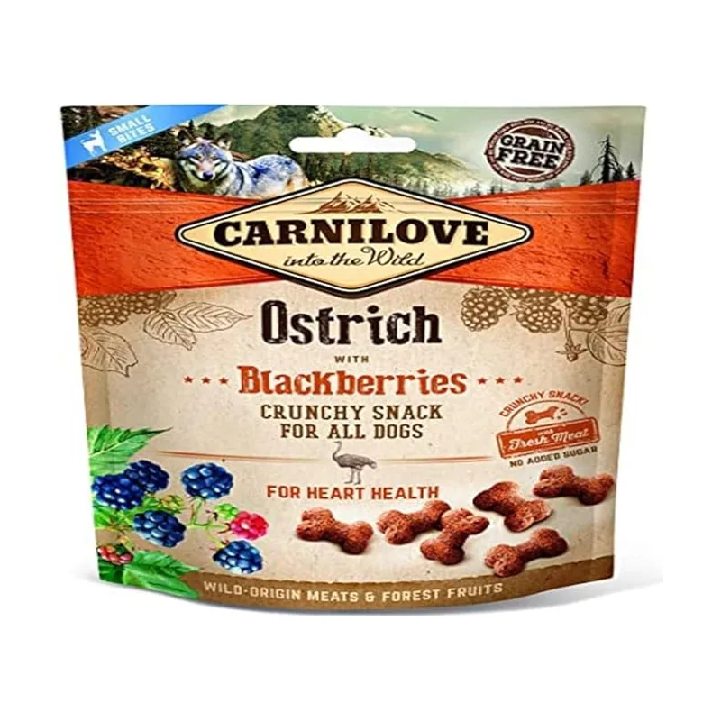 Carnilove Canine Crunchy Snack Avestruz Moras Snack 1,2Kg