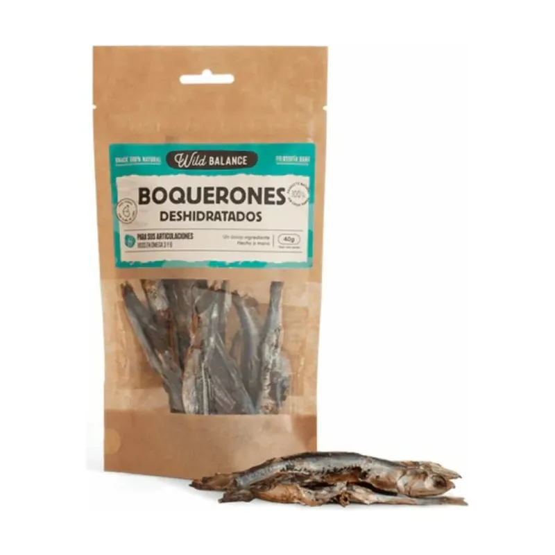 Wild Balance Boquerones Deshidratados Snack Natural Perros y Gatos