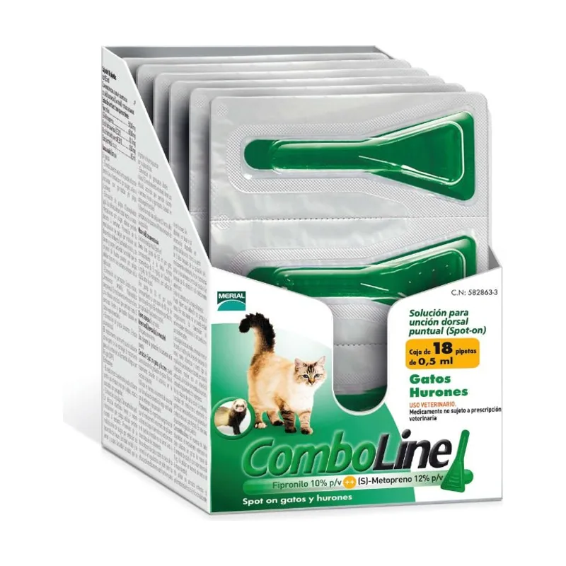 Boehringer Comboline Gatos 18 Pipetas De 0,5 ml