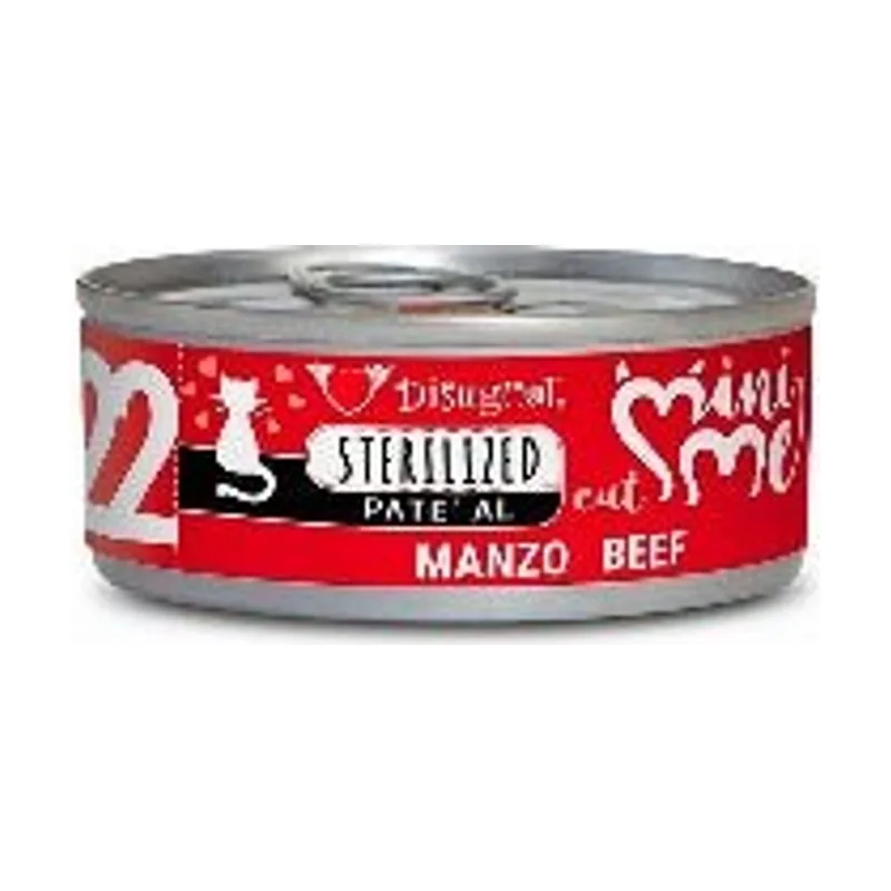 Disugual Mini-Me Cat Esterilizado Pate Ternera 12x85g