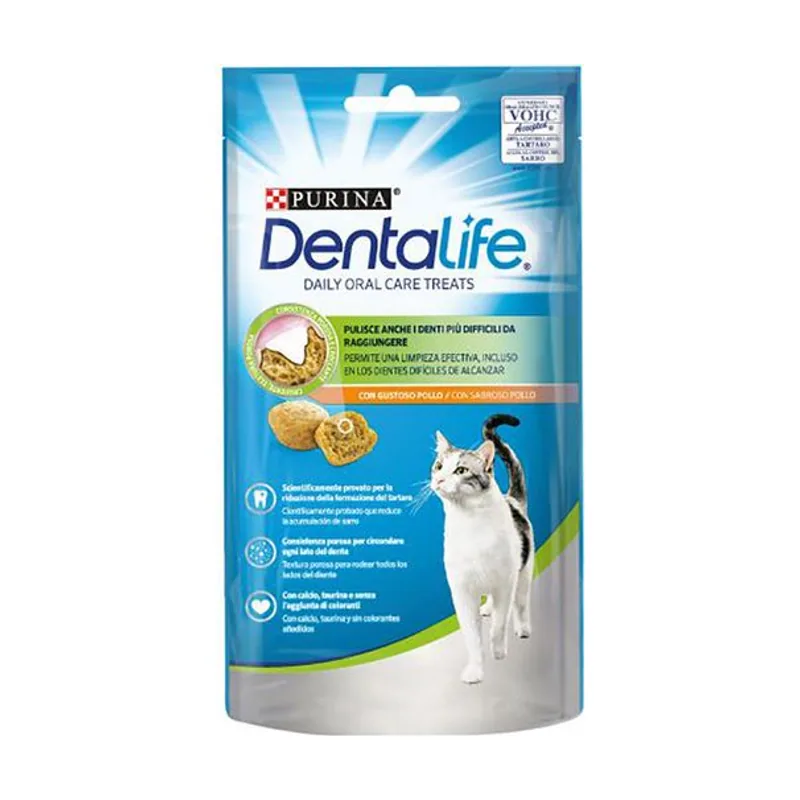 Purina Dentalife Feline Cuidado Bucal Sabor Pollo 8 bolsitas