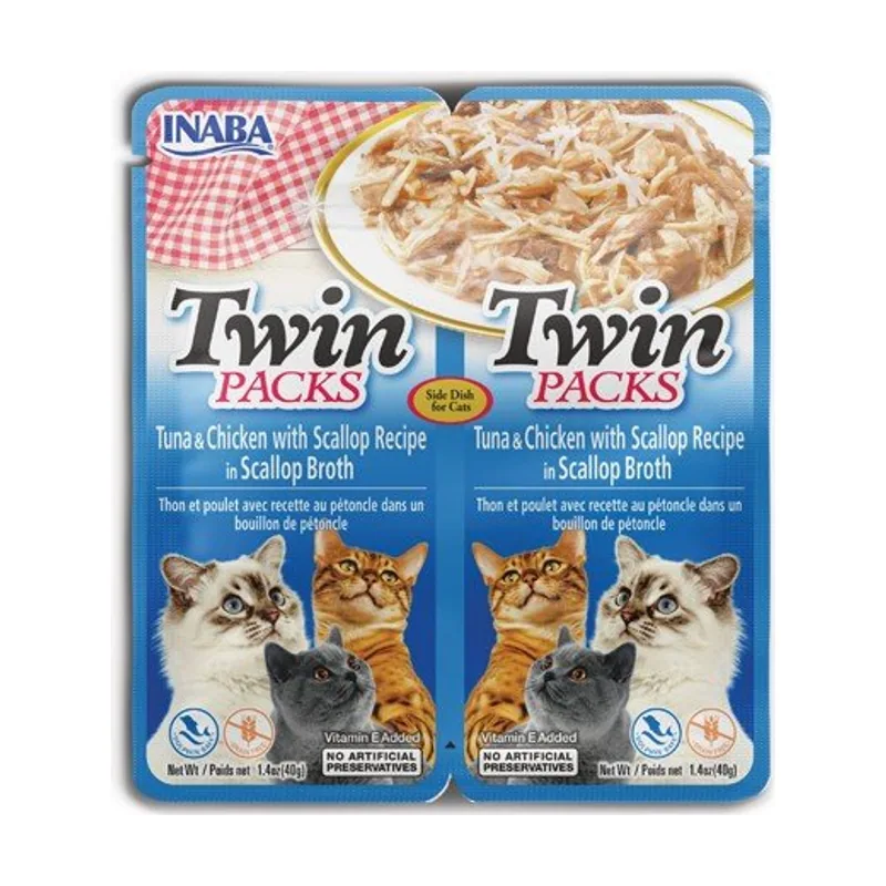 Churu Cat Twin Packs Receta Pollo En Caldo De Vieira 12X80Gr