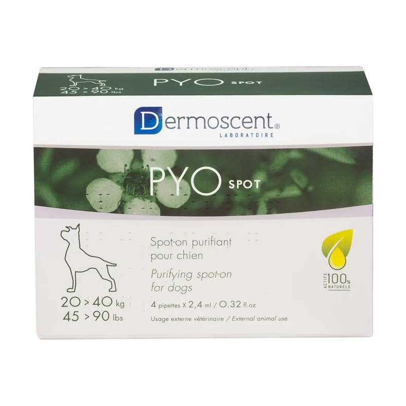 Dermoscent PYOspot Tratamiento Spot-On 4 pipetas