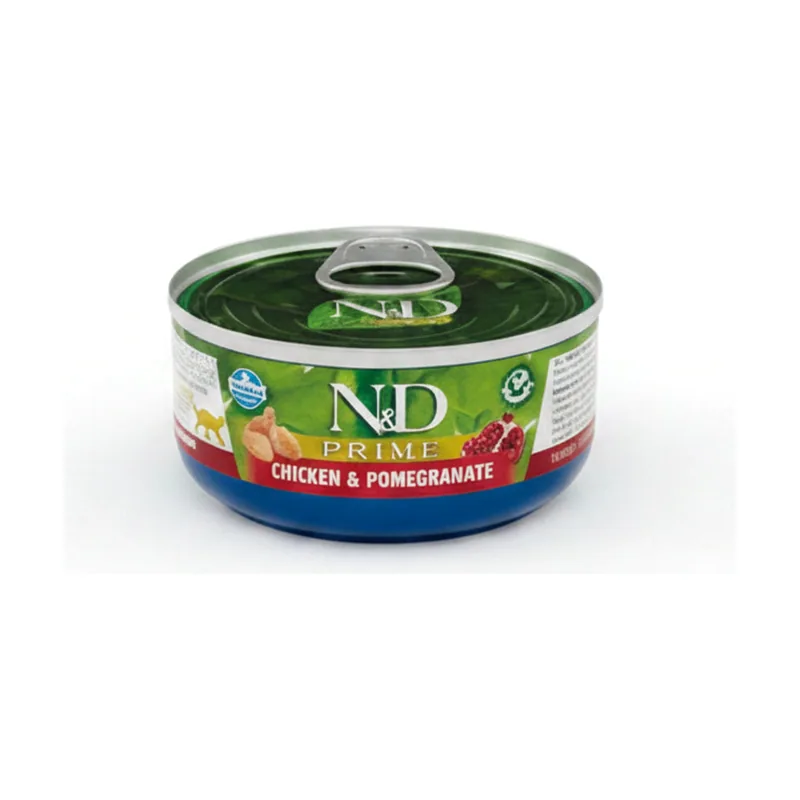 Farmina N&D Cat Prime Pollo y Granada Comida Húmeda 70g x 24 unidades