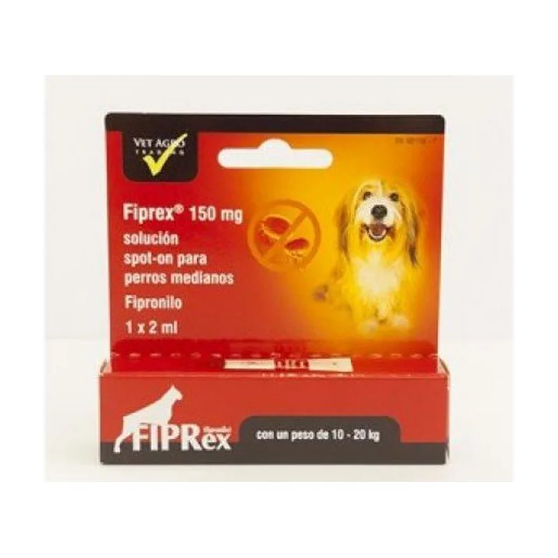 Fiprex Pipeta Antiparasitaria Perros M 10 a 20 kg