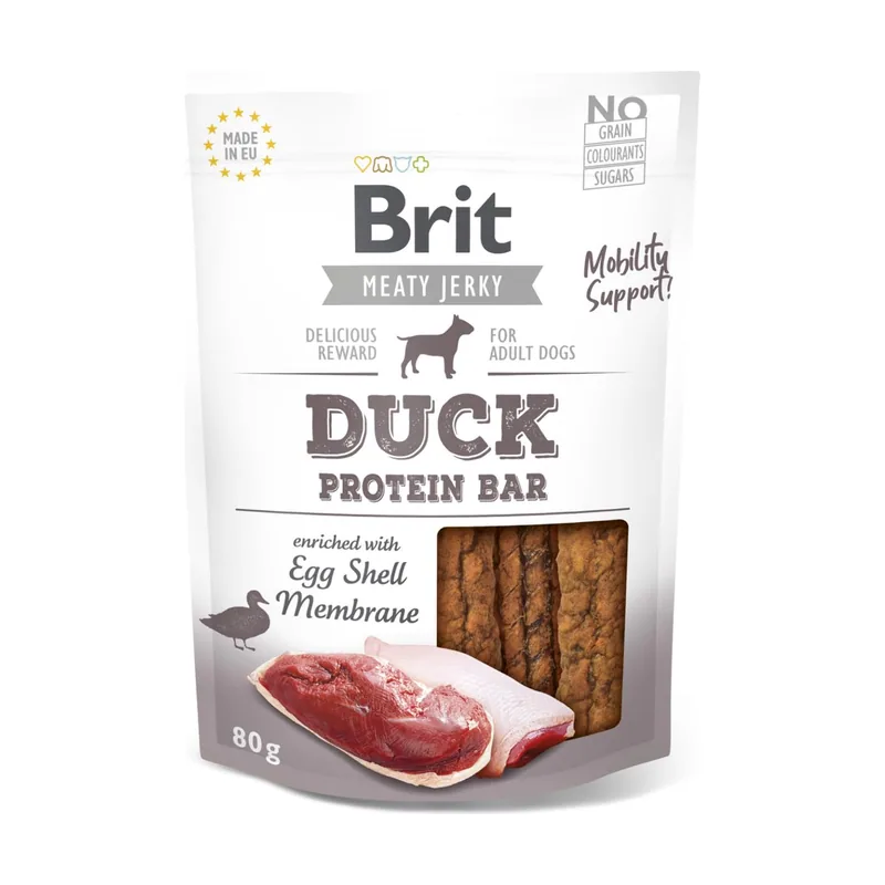 Brit Jerky Snack Bar Pato Sólido 80g