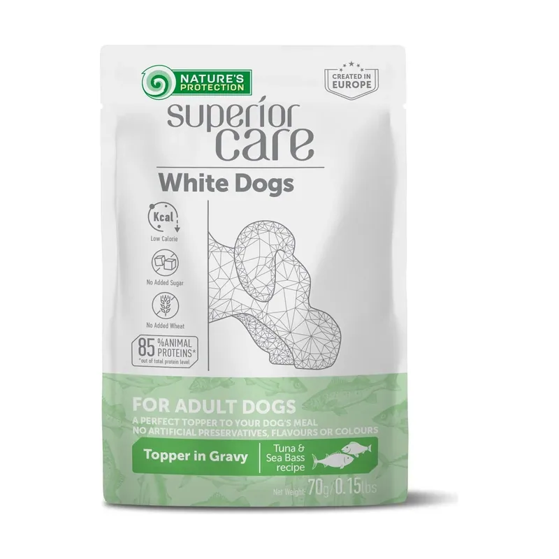Natures Protection Topper Perros Adultos Atún y Lubina 24x70g