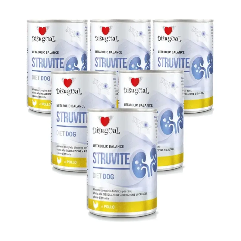 Disugual Diet Dog Struvite Pollo Alimento Húmedo 6x400gr
