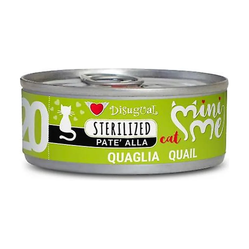 Disugual Mini-Me Cat Esterilizado Paté Codorniz 12x85g