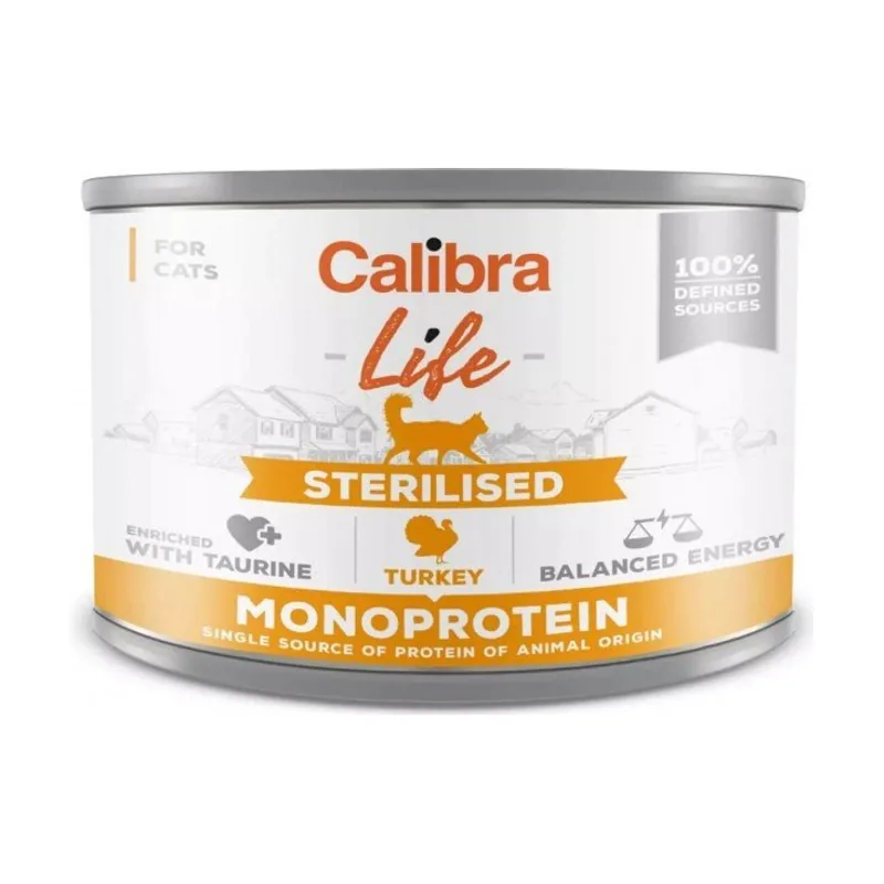Calibra Cat Life Lata Sterilised Pavo 6 latas