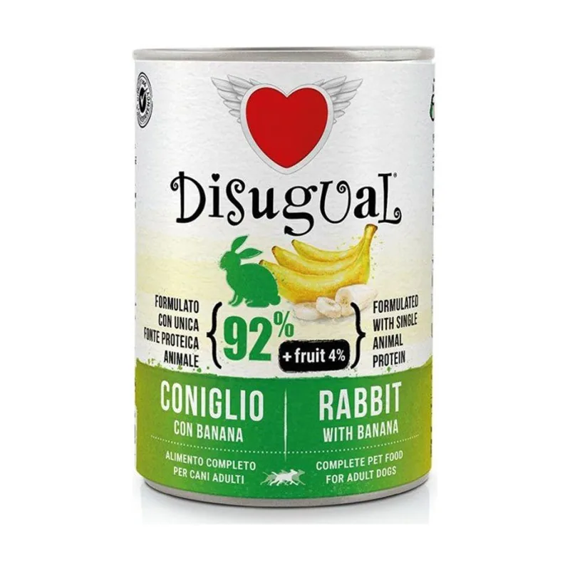 Disugual Fruit Conejo con Plátano Comida Húmeda para Perros 150g