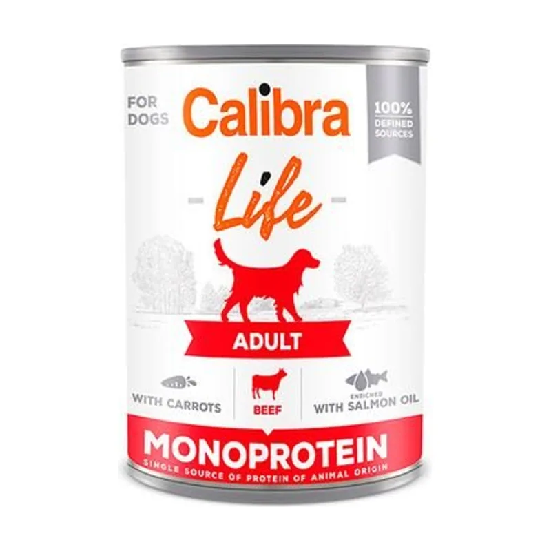 Calibra Dog Life Lata Ternera con Zanahorias Comida enlatada 6 x