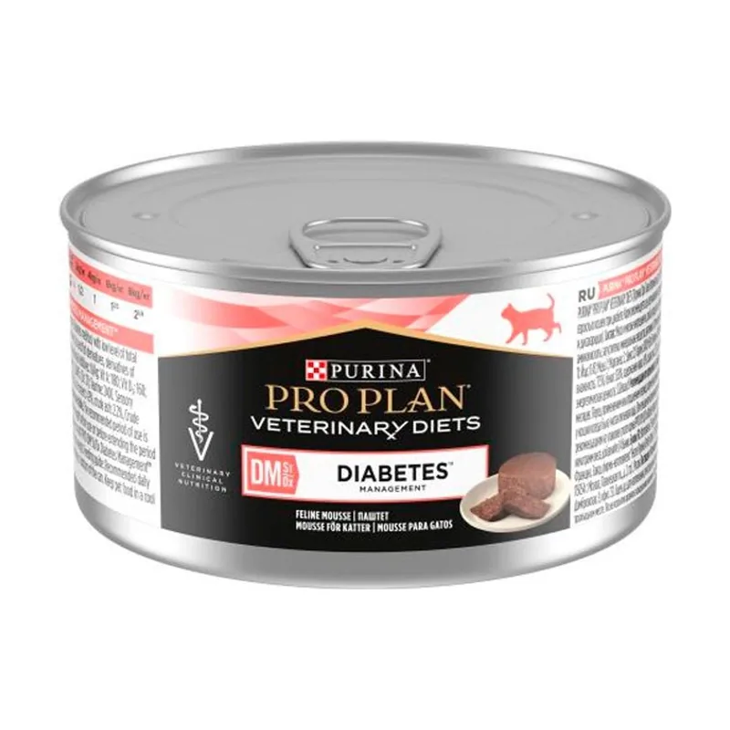 Purina Pro Plan Vet Feline DM Diabetes Alimento Húmedo para Gatos 24
