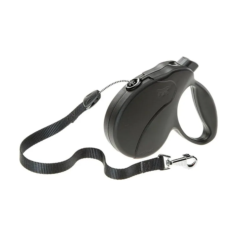 Ferplast Correa Amigo Easy S Retráctil Negra 5m