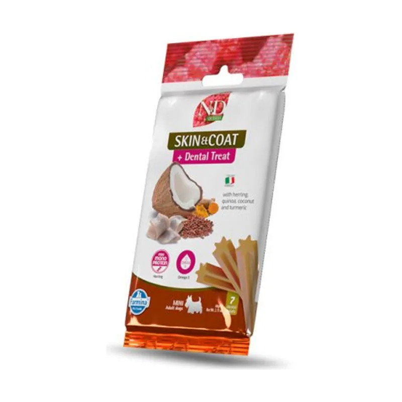 Farmina Treat Nd Quinoa Premio Mini Arenque 60g x 15 unidades