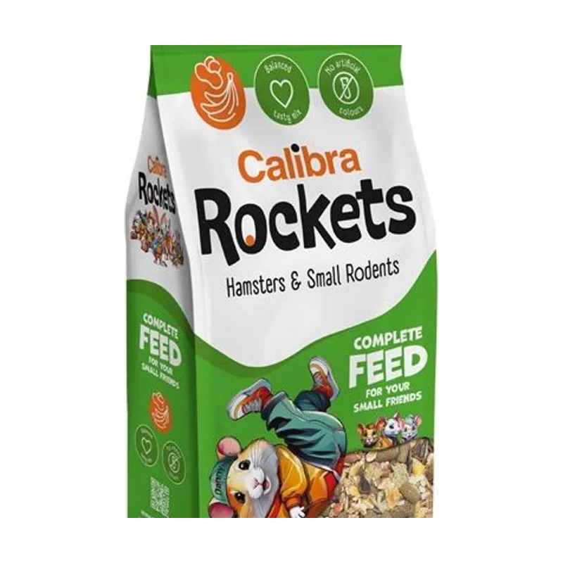 Calibra Rockets Alimento Completo para Hámsters y Pequeños Rodentes 900g