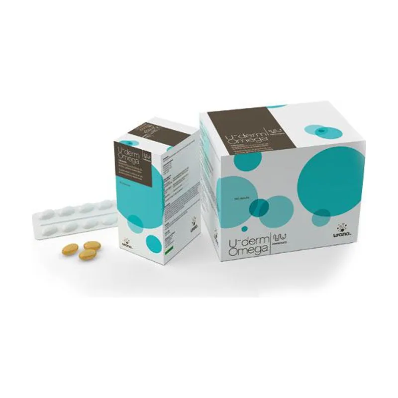 Urano Vet Uderm Omega Suplemento Nutricional 260 cápsulas