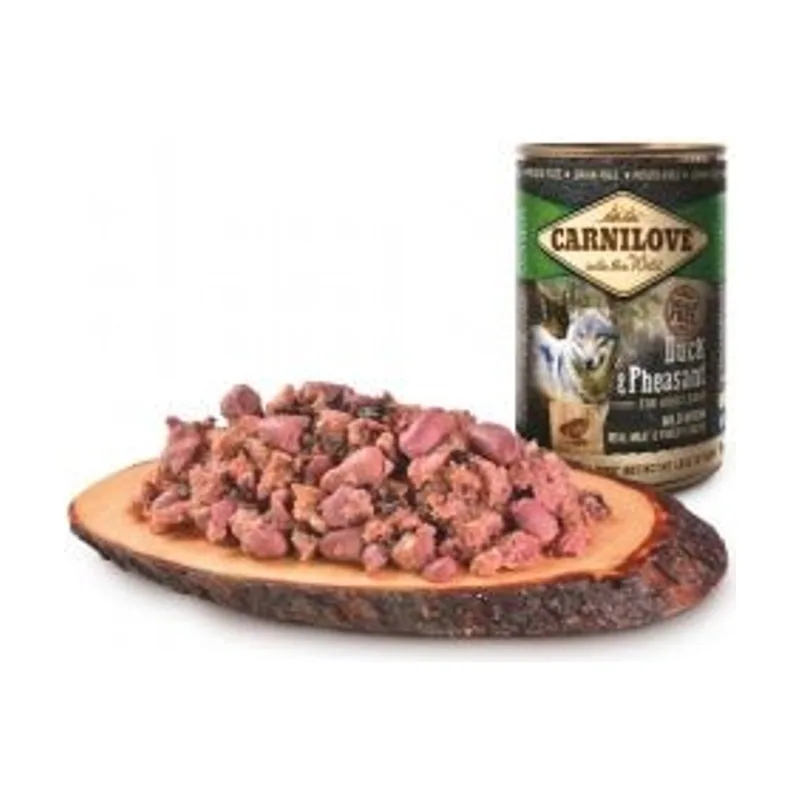 Carnilove Canine Adult Pato Faisán Alimento Húmedo 6 latas