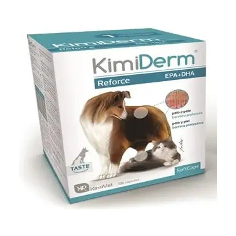 KimiVet KimiDerm Reforce Suplemento Cápsulas 600