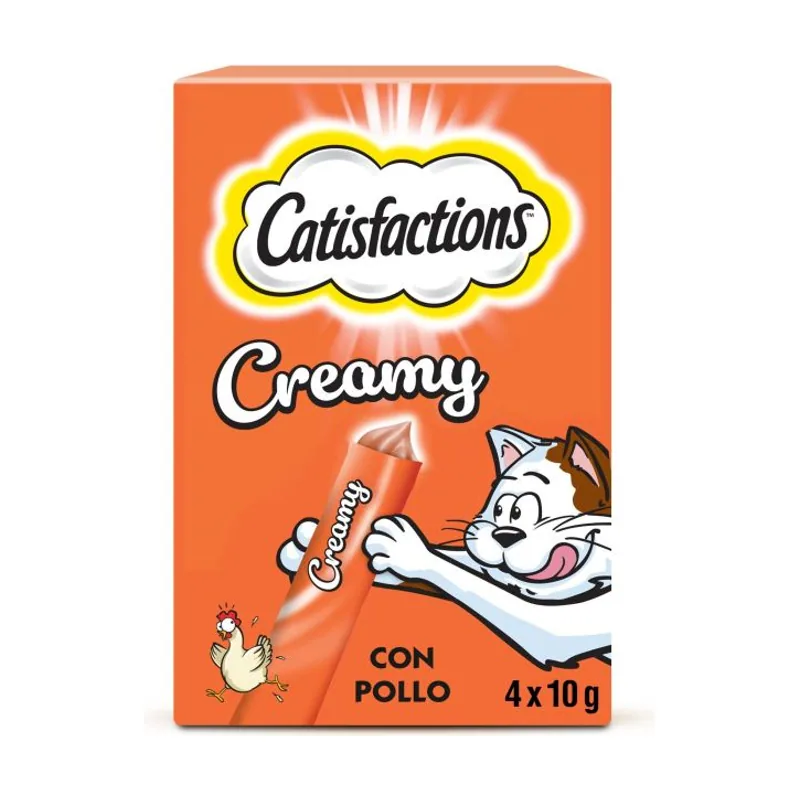 Whiskas Catisfactions Creamy Pollo Snack Líquido 11