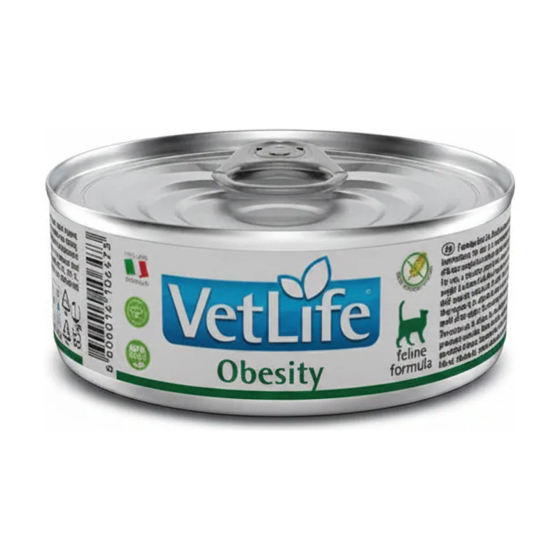 Farmina Vet Life Natural Diet Obesidad Comida Humeda 12 latas
