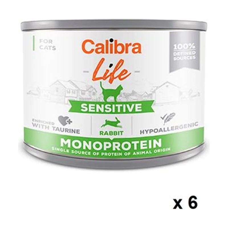 Calibra Cat Life Lata Sensitive 200g