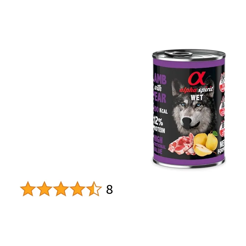 Alpha Spirit Cordero con Pera Paté para Perros Adultos 400g