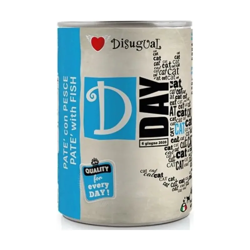 Disugual D-Day Cat Pescado Lata 400g